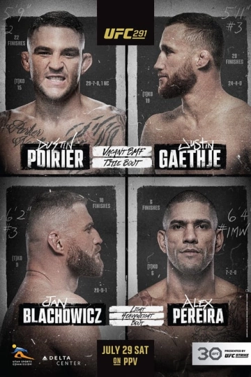 UFC 291: Poirier vs. Gaethje 2 Prelims + Main Card