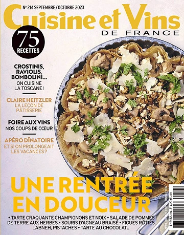 Cuisine et Vins de France N°214 – Septembre-Octobre 2023