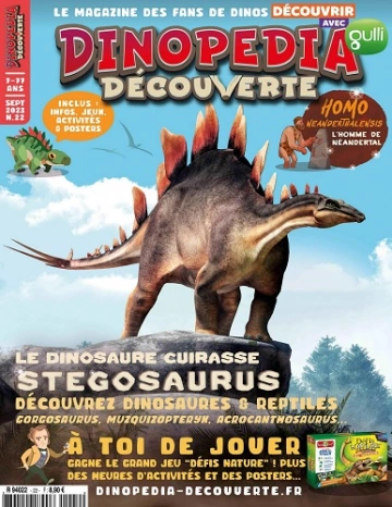 Dinopédia Découverte N°22 – Septembre 2023
