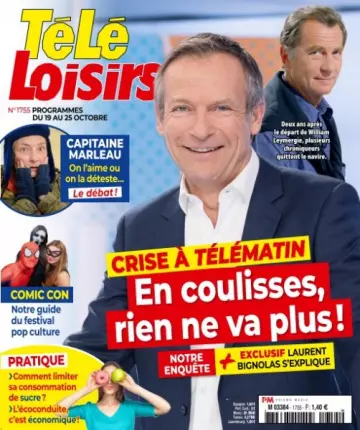 Télé Loisirs - 14 Octobre 2019
