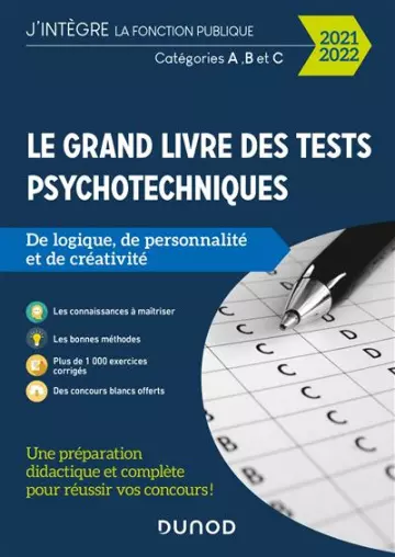 LE GRAND LIVRE DES TESTS PSYCHOTECHNIQUES